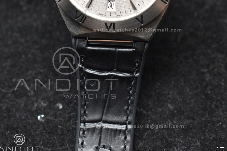 Gray Best Strap Constellation Edition 1:1 Gummy SS VSF Super A8900 on Black Clone Dial 0208